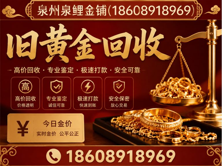晋江市泉州黄金回收展示图